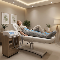 Appareil de pressothérapie corporelle ABS pour amincissement par pression d'air et drainage lymphatique, écran LCD, garantie 1 an pour prises AU/CN/UK/JP