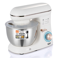 Robot Pâtissier RAF 1300W 3 en 1, Mélangeur Alimentaire pour Pâte, Œufs, Gâteaux, Fruits, Viande – Idéal Boulangerie