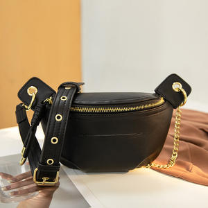 Bolso de Cintura y Bandolera Multiusos Moderno y a la Moda con Cierre de Cremallera, Diseño de Cadena de PVC Unisex para Uso Diario - Product Image 6