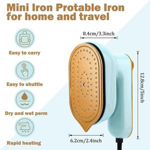 Défroisseur à <span class=keywords><strong>main</strong></span> pliable bleu <span class=keywords><strong>pas</strong></span> <span class=keywords><strong>cher</strong></span> HX-6168 Mini 50ML Électrique 33W Défroisseur à vapeur blanc portable Machine à repasser à vapeur - Product Image 2