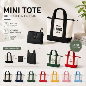 Bolsas de Mano Personalizadas al por Mayor 2026, Bolsa de Compras de Lona Creativa con Logotipo Impreso, Bolsa de Hombro Casual Amarilla, Bolsas Cruzadas para Mujer - Product Image 5