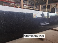 Comptoirs de cuisine en granit noir poli BOTON STONE Galaxy pour tables en granit, carreaux de sol en granito, dessus de meubles de salle de bain