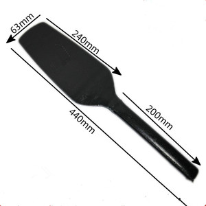 Truelle à tête ronde double face, lame de 240 mm, acier à haute teneur en carbone, outil de maçonnerie pour la construction - Product Image 1