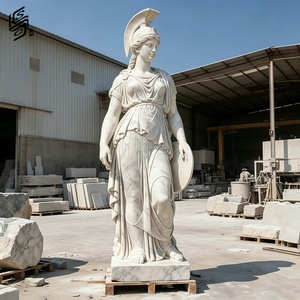 <span class=keywords><strong>Escultura</strong></span> de la <span class=keywords><strong>Diosa</strong></span> <span class=keywords><strong>Atenea</strong></span> de Estilo Europeo, Hecha a Medida, de Tamaño Real, en Mármol Blanco, para Decoración de Jardín o Villa - Product Image 1
