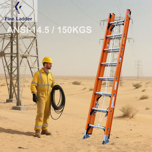 Échelle d'extension en fibre de verre Capacité de 300 livres Échelle combinée en fibre de verre de type Ia de 16 pieds - Product Image 1