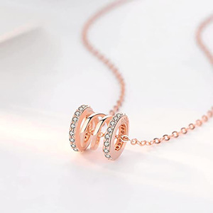 Collier pendentif pour femme, chaîne fine classique pour clavicule, bijoux de mode - Product Image 6