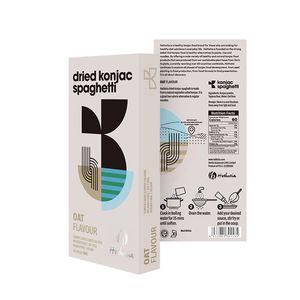 Mie Konjac Kering <span class=keywords><strong>Vegan</strong></span> Rasa Oat Rendah Karbohidrat Bebas Gluten Bebas Gula Alternatif <span class=keywords><strong>Pasta</strong></span> Tinggi Serat untuk Makanan Keto dalam Kotak - Product Image 1