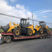 Gebrauchter Radlader LIUGONG CLG856H mit Heck-Abschleppöse und Anhängerkupplung sowie verstärkter Abschleppplatte für Hoflogistik und Transporte