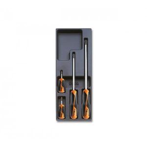 Bandeja termoformada dura BETA - 024240204 Con destornilladores (4 Uds.) -EAN 8014230624402 OTROS CONJUNTOS DE HERRAMIENTAS - Product Image 1