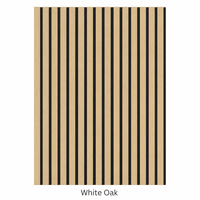 Panneaux muraux acoustiques en MDF, panneaux de grille absorbant le son pour appartement, home cinéma, bureau