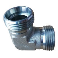 Adaptateur de tuyau hydraulique en acier au carbone, métrique à haute pression DIN 2353 Type de morsure, raccords de virone, 1 pièce