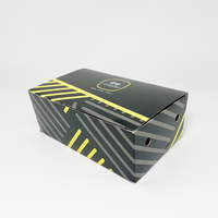 Boîte en carton personnalisée pour emballage alimentaire rapide, avec logo imprimé, pour poulet frit, nuggets, ailes, frites, repas, vente en gros