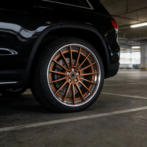 Jantes de course SenYao Custom Forged 6061-T6 bronze brossé poli, 2 pièces, 18-22 pouces, 5x100 5x112 5x114.3 5x120 - Product Image 1