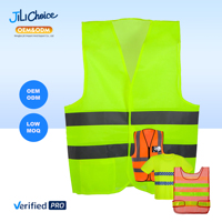 J&L 2025 OEM Pink Safety Vest Kids Equipment Waterproof Raincoat Protective Vest Jacket Reflective Rain Coat Safety Clothing