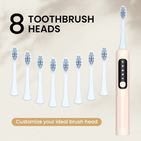 Brosse à dents électrique en gros, marque privée, certifiée CE RoHS, brosse à dents sonique, solution personnalisée pour les soins dentaires intelligents, fabrication en usine