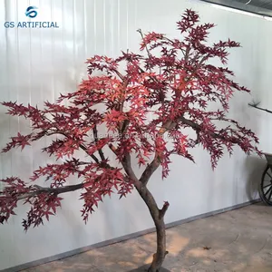 Factory price Simulated artificial maple tree with red/green/yellow leaves for Indoor and outdoor waterproof LED tree