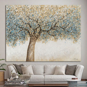 Banyan texturizado Original hecho a mano Boho arte <span class=keywords><strong>de</strong></span> pared decoración moderna para sala <span class=keywords><strong>de</strong></span> estar árbol abstracto <span class=keywords><strong>de</strong></span> <span class=keywords><strong>la</strong></span> <span class=keywords><strong>vida</strong></span> pintura al óleo sobre lienzo - Product Image 1