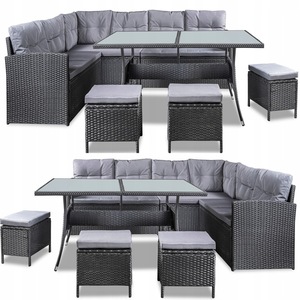 7PC extérieur PE osier Patio rotin meubles et jardin <span class=keywords><strong>coin</strong></span> canapé ensemble - Product Image 3