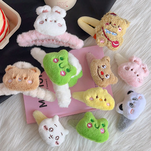 Mignon grand 5cm BB pince épingle à cheveux dessin animé ours lapin Style doux pour <span class=keywords><strong>les</strong></span> filles acétate tissu matière plastique pour <span class=keywords><strong>les</strong></span> fêtes - Product Image 5