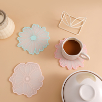 अनियमित फूल आकार सिलिकॉन पेय शराब की बोतल कॉफी कप Coasters चाय कांच चटाई टेबल गैर पर्ची इन्सुलेशन पैड