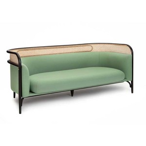 Ensemble de canapés d'extérieur en bois japonais avec coussins imperméables pour patio, hôtel, <span class=keywords><strong>appartement</strong></span> et hôpital - Product Image 1