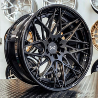 Nouvelles jantes en fibre de carbone forgées sur mesure 21 pouces 5x115/120/112 PCD 6x135 40 mm, design concave noir mat pour Tesla Model