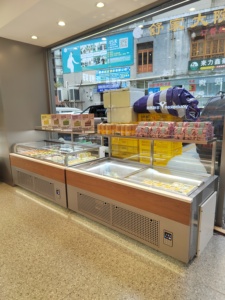 Brevit đặc biệt lạnh kính hiển thị mát siêu thị bánh Trung đảo Tủ dẫn ánh sáng bánh Showcase Máy làm lạnh - Product Image 4