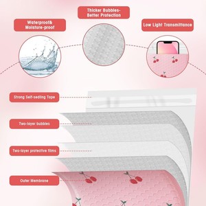 Printed Pink <strong>Mailers</strong> Bag <strong>Bubble</strong> Logo Shipping Suppliers Mail Bags Custom Strong Adhesive Poly <strong>Bubble</strong> <strong>Mailer</strong> - Product Image 3