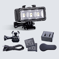 Support de fixation extérieur pour lampe frontale LED sous-marine Suptig pour Hero - Étanche, luminosité réglable, en polycarbonate, lumière de plongée noire