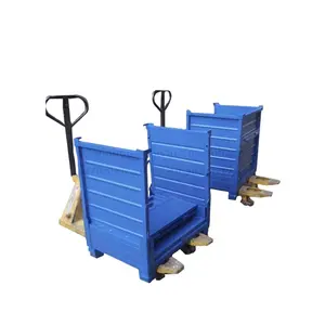 Industrial Transport Steel Pallet Box Warehouse Using