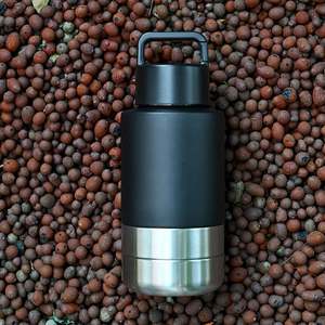 Bouteille d'eau de voyage pour chien isolée sous vide, anti-fuite, portable, 32 oz, thermos avec bols pour nourriture et eau - Product Image 6