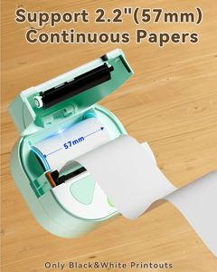Mini Impresora Térmica Portátil con Papel de 57 mm para Imprimir Fotos, Notas de Estudio y Creaciones DIY para Niños - Product Image 4