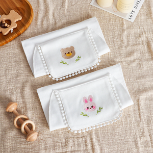 만화 아기 올 코튼 아동용 스웨트셔츠 통기성 면사 유치원 여름 자수 투피스 세트 Keaitao - Product Image 4