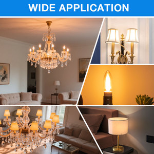 Trung Quốc Nhà cung cấp của Dimmable E26/E27 2200K hổ phách kính sợi Đốt Nhà ánh sáng bóng đèn tiết kiệm năng lượng vườn Antique trang trí SMD - Product Image 6