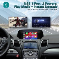 Boîte CarPlay sans fil pour Acura RDX 2014-2017 Navigation Android Auto Mirror Link AirPlay CarPlay Plug and Play