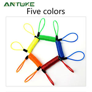 Câble de frein à disque pour moto en acier à ressort bleu, antivol, pour voyage et rangement - Product Image 5