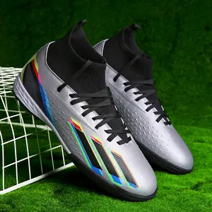 Zapatos de fútbol para hombres 2023 nuevo estilo transpirable entrenamiento profesional estudiantes tacos largos zapatos deportivos antideslizantes