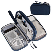 Pochette de rangement pour câbles de voyage, accessoires électroniques, étui de transport portable, imperméable, double couche, sac de rangement tout-en-un