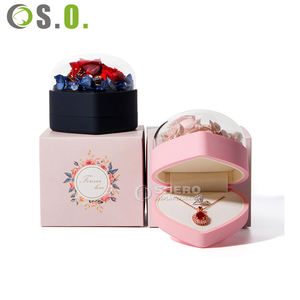 Boîte à fleurs personnalisée pour bracelet, boîte à fleurs élégante en papier pour bague en diamant de haute qualité avec logo, boîte à bijoux pour bague - Product Image 4