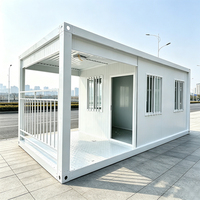 Maison conteneur préfabriquée facile à installer, étanche et isolée, pour petit logement modulaire, bureau mobile ou dortoir de chantier