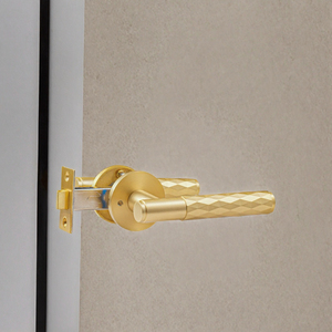 Cerradura de Puerta Moderna Negra Mate para Baño de Apartamento, Cerradura Interior de Aleación de Zinc con Palanca y Fácil Instalación - Product Image 2