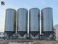 Silo de stockage de céréales en acier ondulé de 1000 tonnes pour la vente