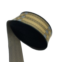 Ruban élastique plat écologique en Spandex/Polyester 50mm, ruban sergé en coton à chevrons haute densité, prix bas, 30mm noir pour la maison