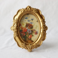 Cadre photo en résine dorée de style victorien personnalisé, cadre photo baroque doré pour la décoration de bureau, maison, bureau