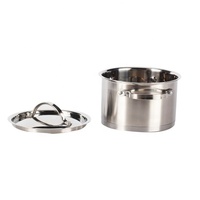 Ensemble de 8 casseroles classiques de luxe antiadhésives en acier inoxydable écologique avec motif alvéolé texturé pour usage domestique et commercial