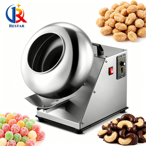 Macchina Automatica per Dragee di Noci in Piccoli Lotti, Macchina per Cioccolatini, Miscelatore Aromatizzante per Alimenti con Piastra Riscaldante ad Arco - Product Image 1