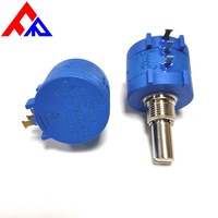 Potensiometer Multiturn Presisi 10K Ohm Berkualitas Tinggi 3590S 10 Ring Resistor yang Dapat Disesuaikan dengan Daya Tinggi