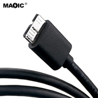 Cable de datos USB 3,0 tipo A macho A Micro B 3,0 macho, cable de disco duro externo, alta calidad, OEM, 30cm, 50cm