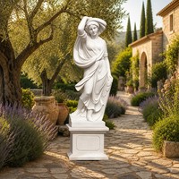 Sculpture de Musée Classique en Marbre Blanc Sur Mesure - Pièce d'Art Haut de Gamme Finie à la Main pour les Propriétés et les Galeries