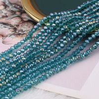 Perles de verre facettées YWJC Crystal en gros, 4 mm, perles de verre en forme de rondelle, perles de verre soufflé